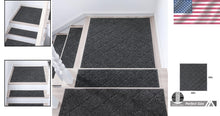 Load image into Gallery viewer, Edging Stair Runners - 30x30 Non-Slip, Water-Resistant for Safe Indoor Steps