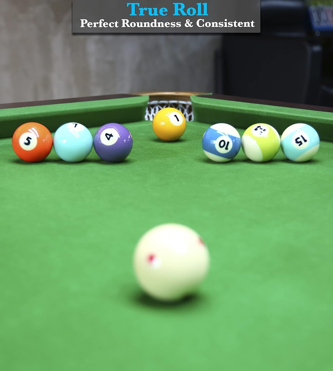 Vibrant Multi-Color Billiard Balls - Ideal for Tournament and Leisure Use