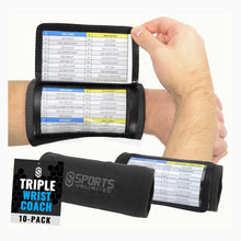 Load image into Gallery viewer, Versatile 10 Pack Youth Wristbands - Ideal for Football, Baseball &amp; Softball