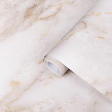Load image into Gallery viewer, Self-Adhesive Gold Marble Peel and Stick Wallpaper for Elegant Countertops 23...