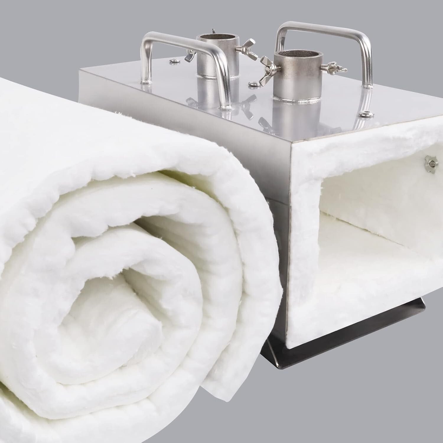 Ceramic Insulation Blanket 60"x24"x1" - Fireproof for Wood Stoves & Pizza Ovens