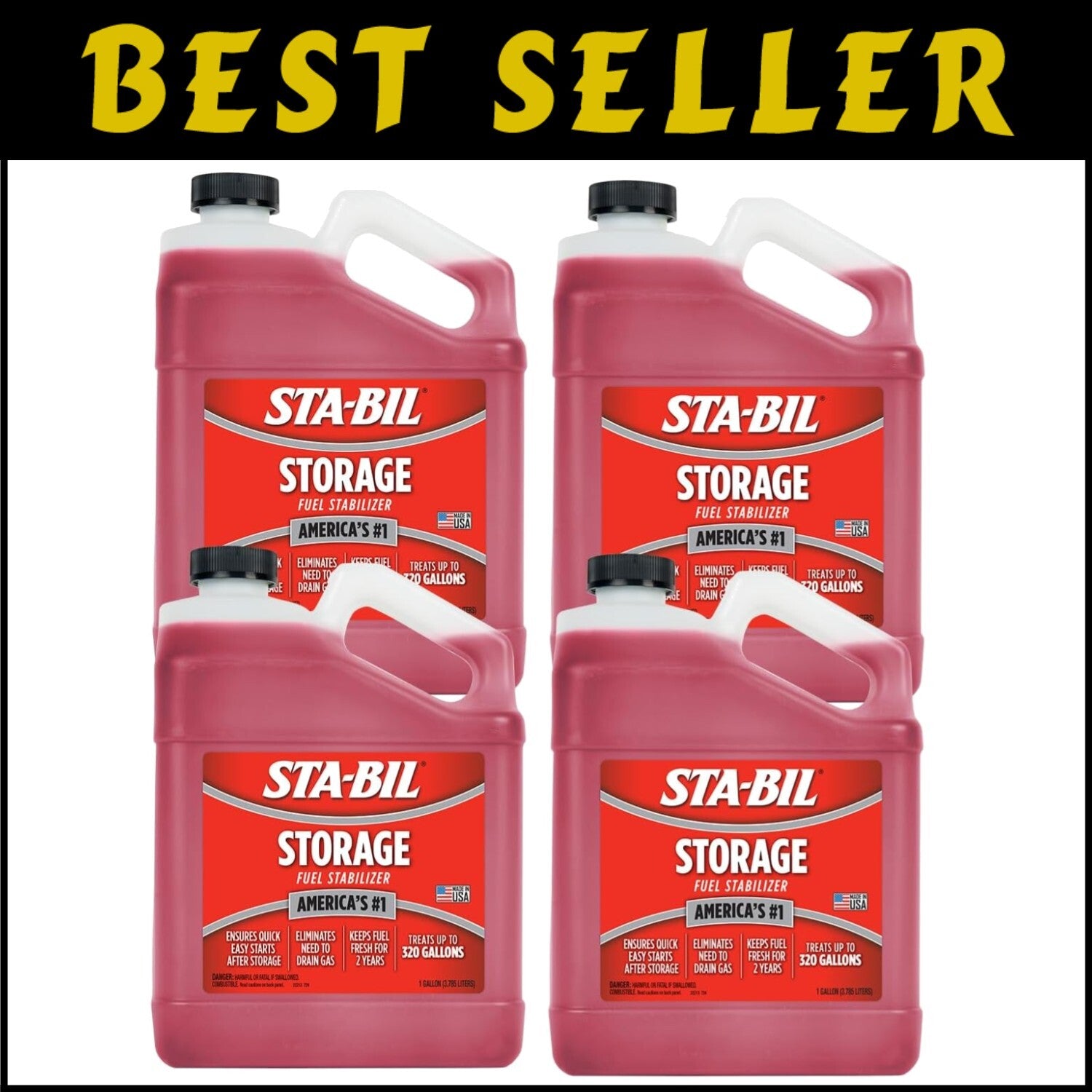 Sta-bil Storage Fuel Additive - Safeguards 320 Gallons of Gasoline, Made in USA