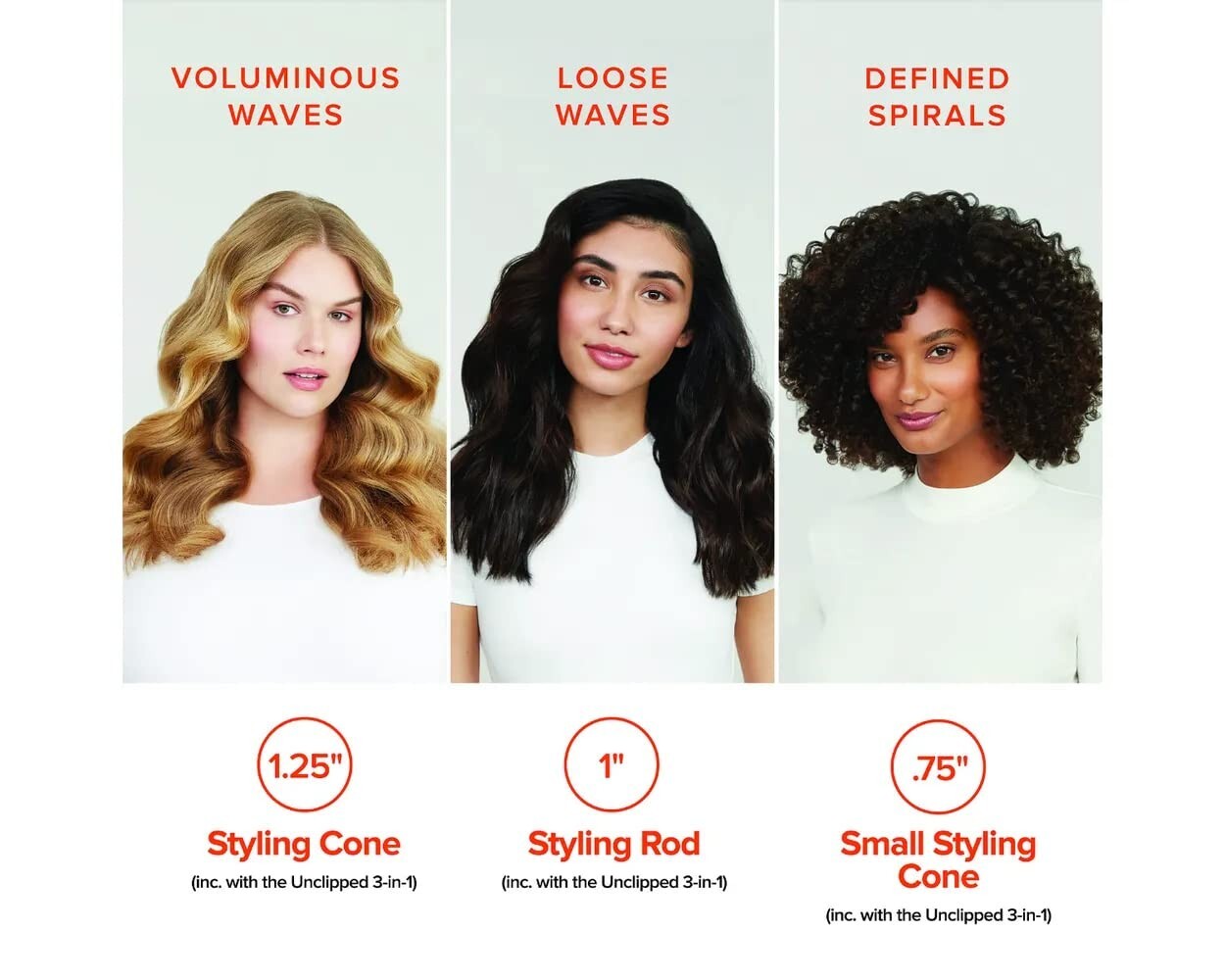 Quick Heat 3-in-1 Ceramic Curling Wand Set - Luxurious Curls for Every Occasion