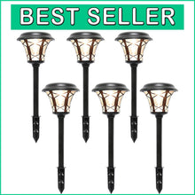 Load image into Gallery viewer, Charming 6 Pack Solar Landscape Lights - 25 Lumen Waterproof Garden Illumination
