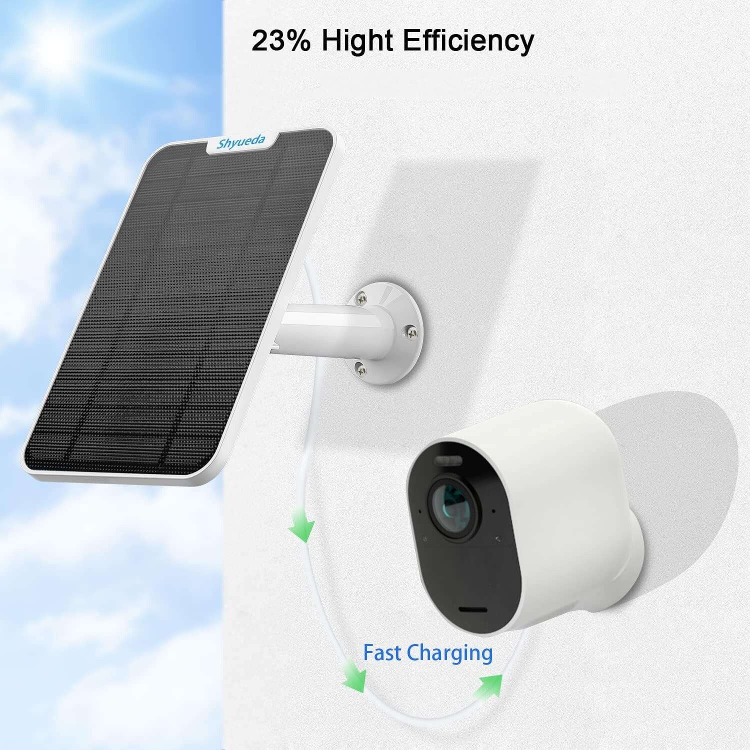 4W Solar Panel with Magnetic Connector for Arlo Pro 3/4/5S - Quick Charging