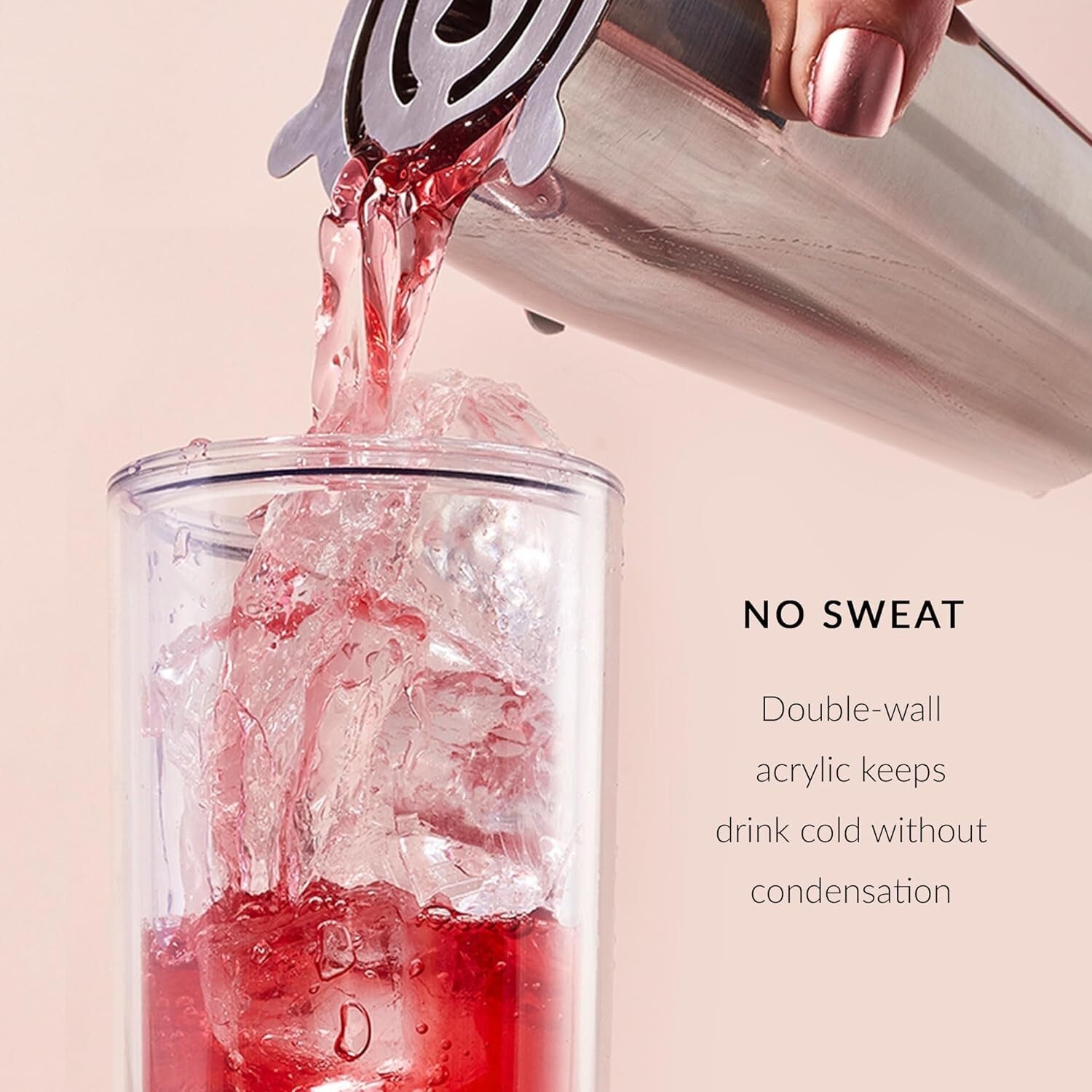 18oz Matte Black Acrylic Tumblers with Lids & Straws | 8 Pack Insulated Cups