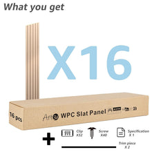 Load image into Gallery viewer, Lightweight Oak-Finish WPC Wainscoting Panels - 16-Count for Easy DIY Decor