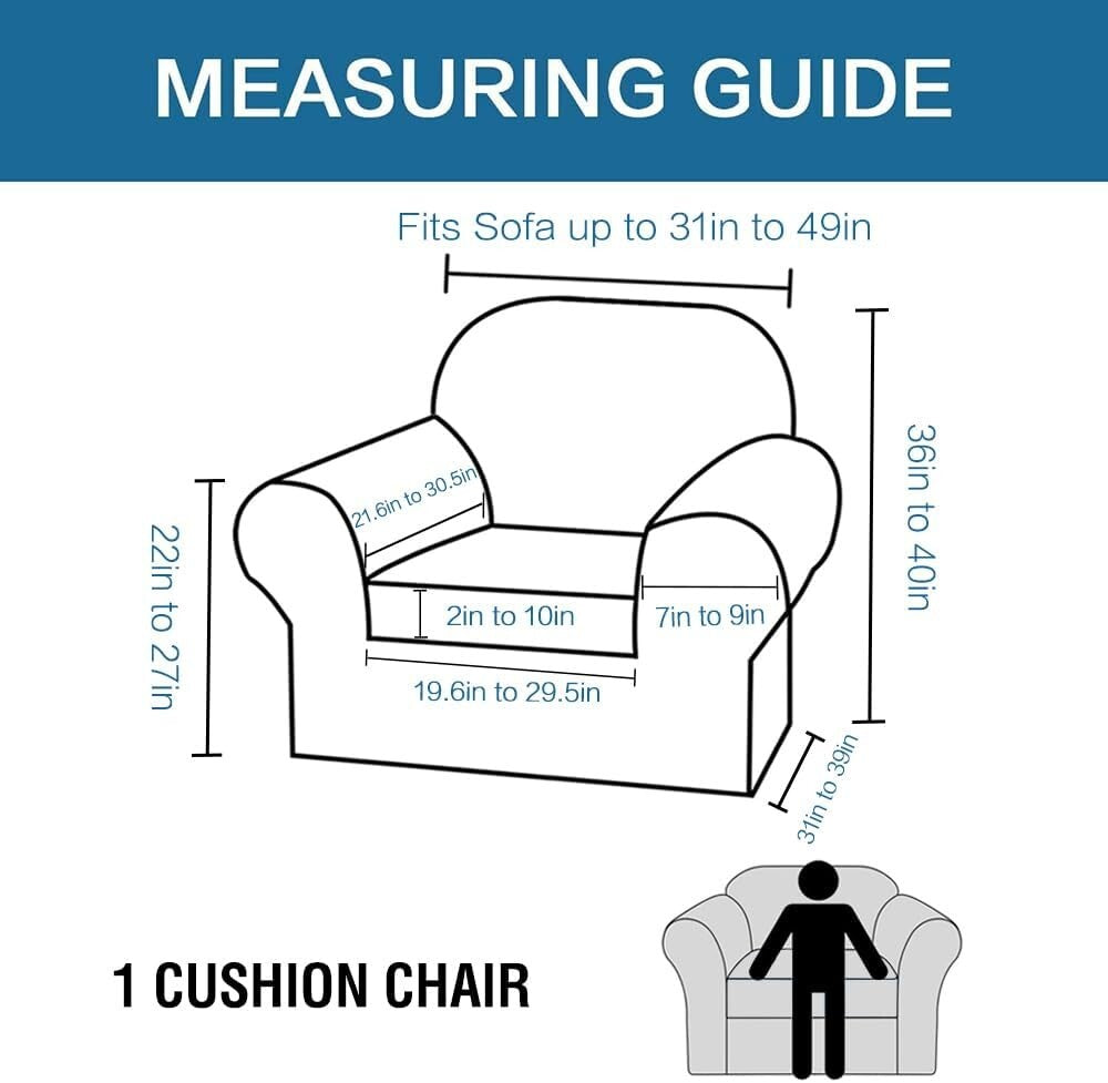 Stylish Camel Velvet Chair Cover Set - 2 Piece Slipcover for Everyday Protection