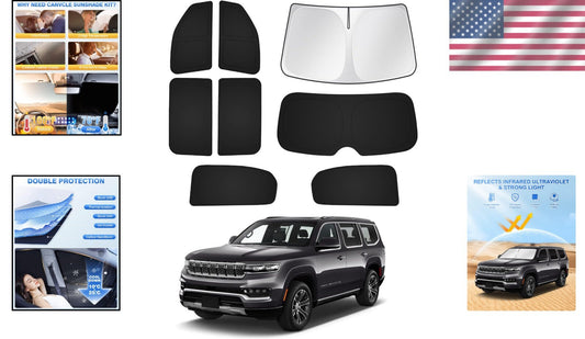 Custom Fit Sun Shade for 2022-2025 Jeep Grand Wagoneer - Privacy & UV Protection