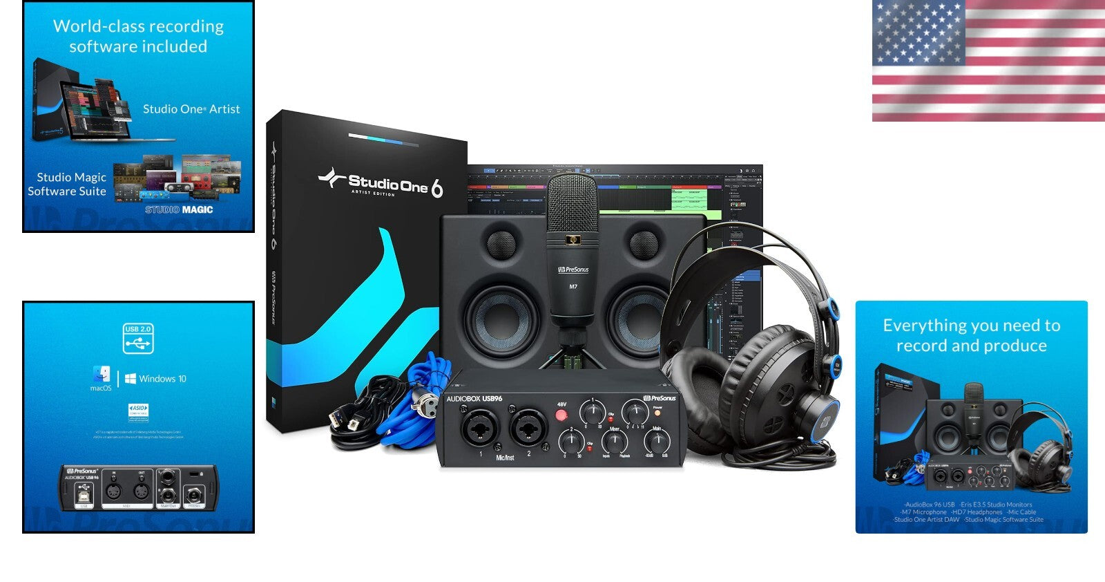 Complete AudioBox 96 Studio Bundle with DAW and Condenser Mic for Professionals