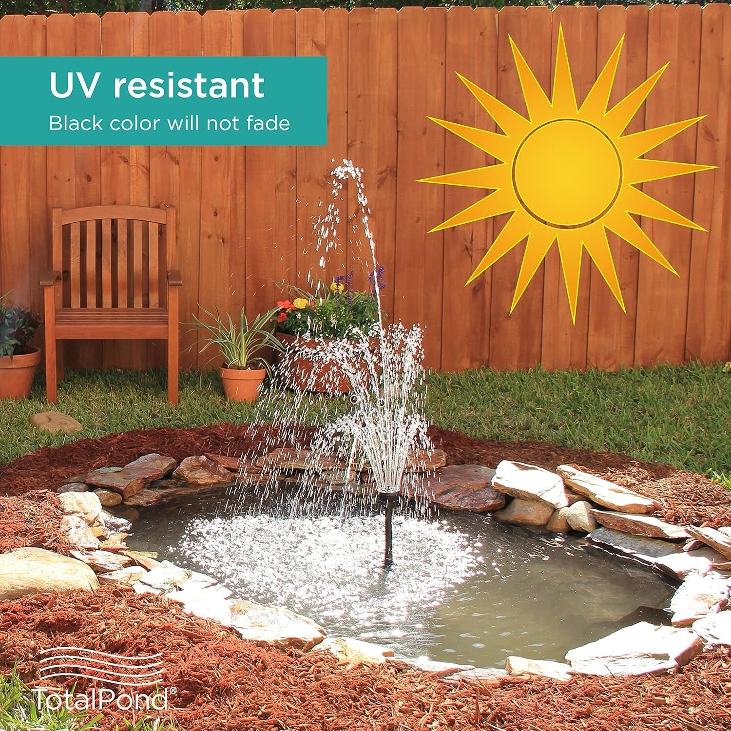 Flexible 7 ft x 10 ft Pond Liner with Reinforced Mesh for Small Water Features