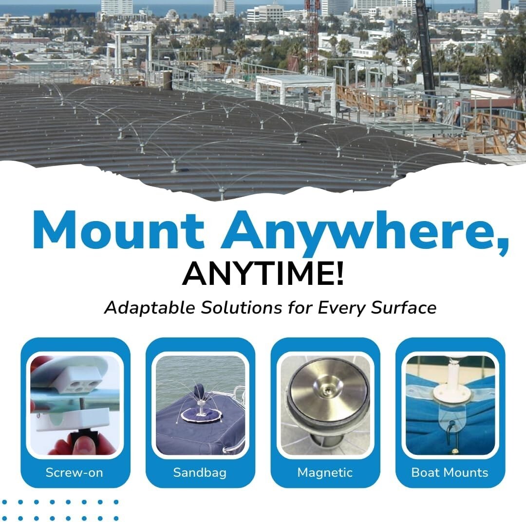 Easy-to-Install Daddi Long Legs Bird Deterrent - Protects Boats & HVAC Units