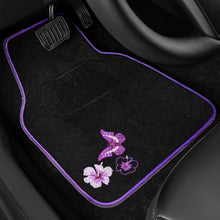Load image into Gallery viewer, Elegant Purple Car Mats and Butterfly Steering Wheel Set - Easy Installation