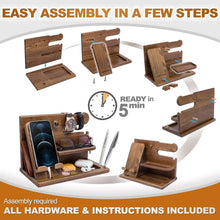 Load image into Gallery viewer, Multifunctional Phone Charging Station - Organizer for Watches, Wallets &amp; More
