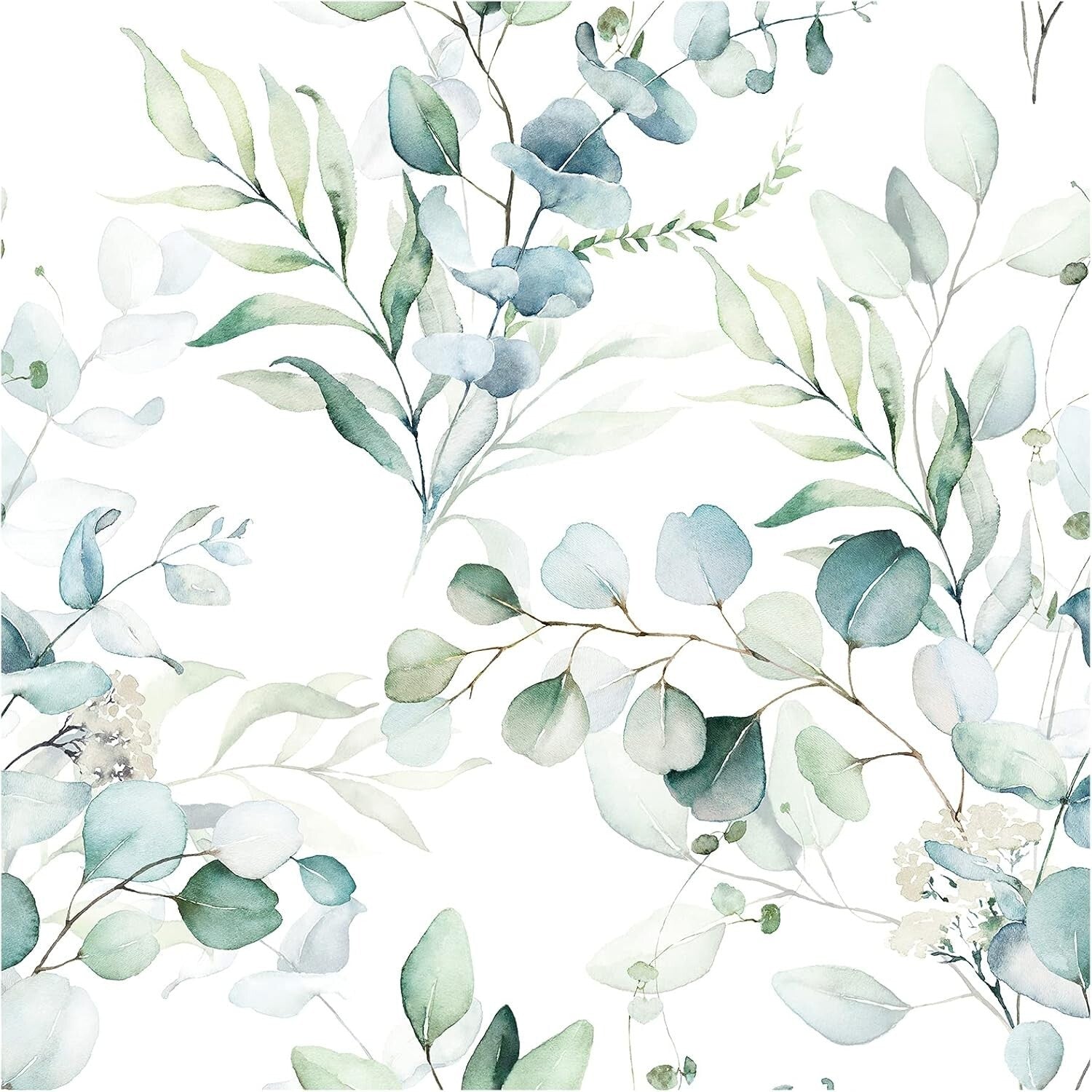Transform Your Space with Eucalyptus Floral Peel and Stick Wallpaper 48.5 sq ft