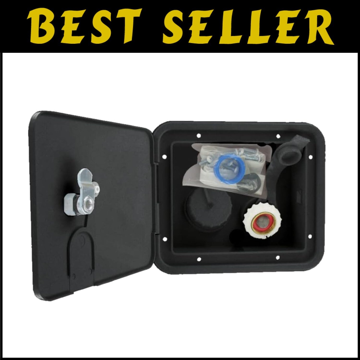 Dual Barb Connection Water Inlet Hatch - Adjustable for Various Applications