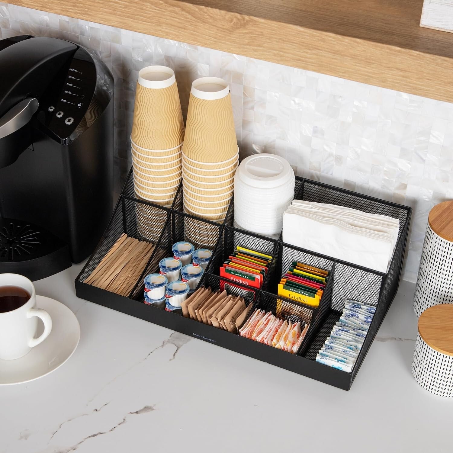 Lightweight Multi-Functional Condiment Organizer - Perfect for Coffee Stations