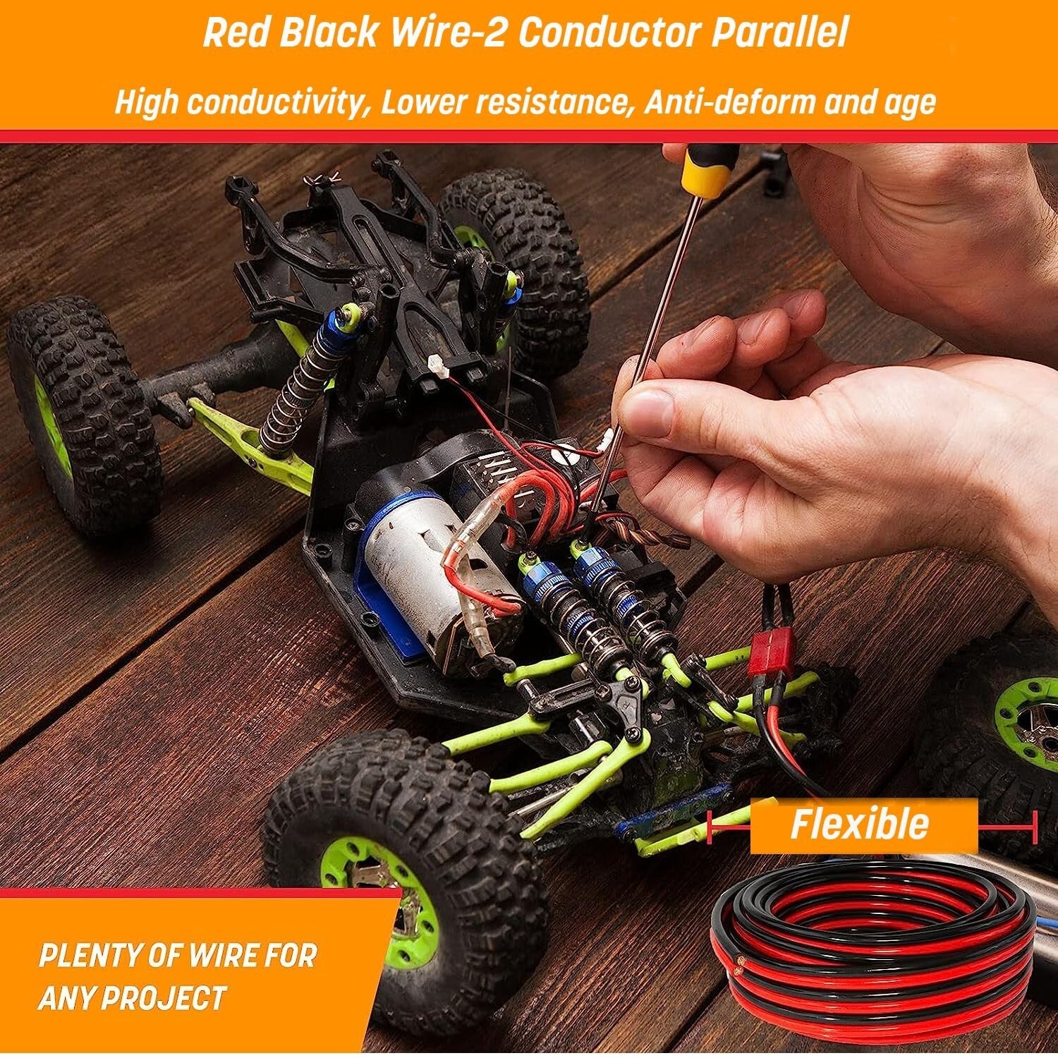 12 Gauge Wire 100ft - Premium Stranded Copper for Audio & Automotive Use