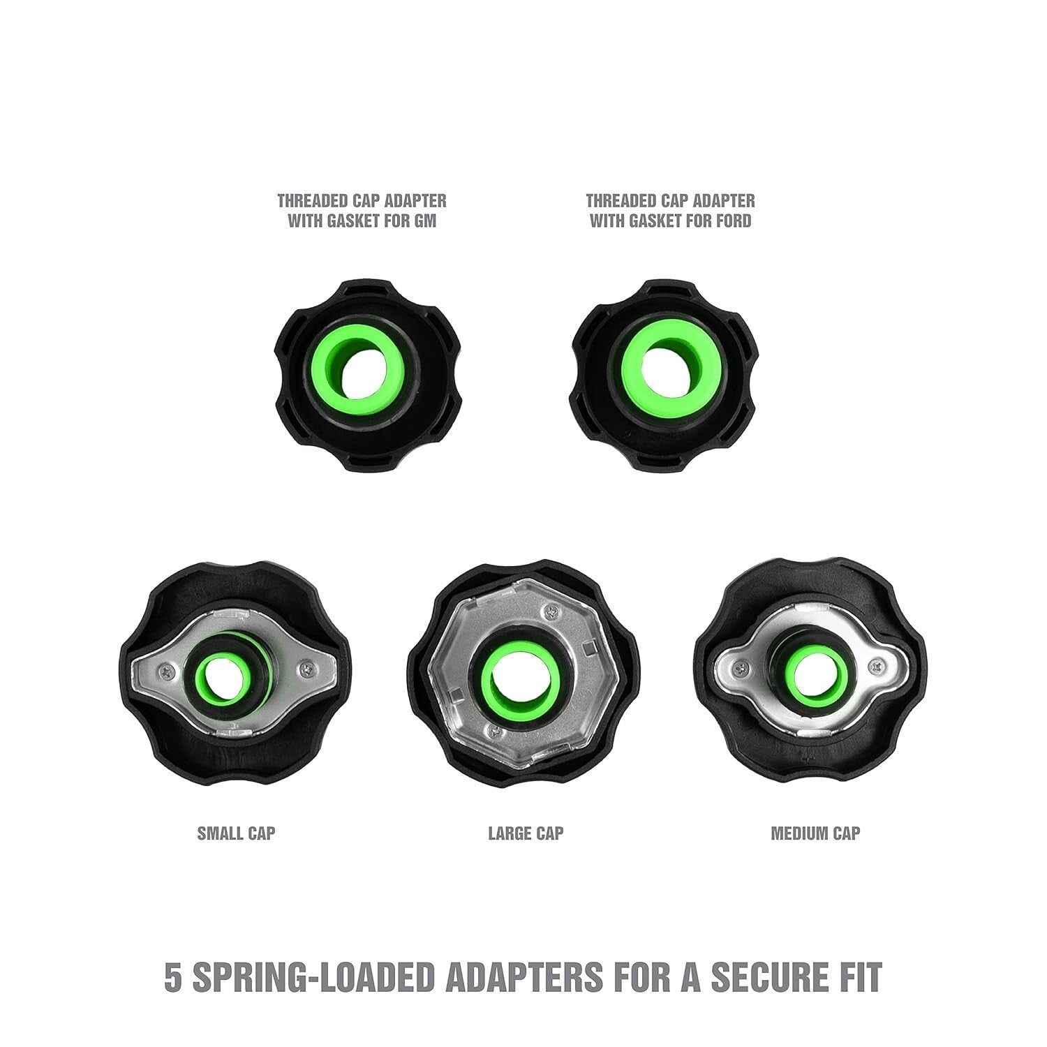 Easy-to-Use No-Spill Funnel Kit Includes 5 Adaptable Extensions for Mechanics