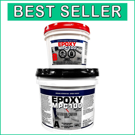 100% Solids Industrial-Grade Epoxy Floor Coating - Water Resistant 3 Gallons Kit