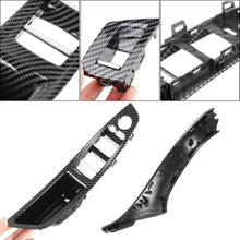 Load image into Gallery viewer, 7PCS BMW F10 F11 Door Handle Kit with Carbon Fiber Switch Panels - 2010-2016