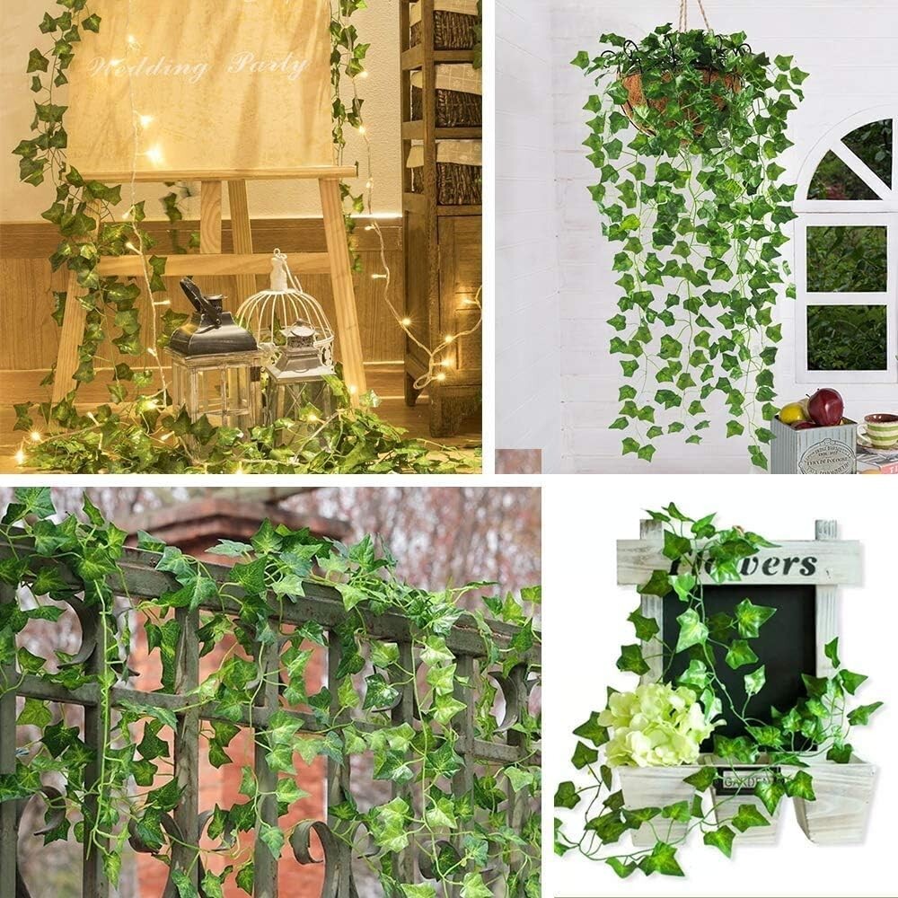 Eco-Friendly 72 Pcs Ivy Garland - 504 Ft of Versatile Greenery for Any Occasion