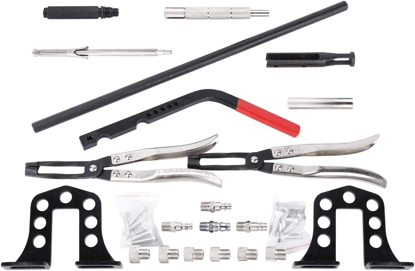 Universal Valve Spring Compressor for OHV/OHC Engines - Heavy-Duty Tool Kit