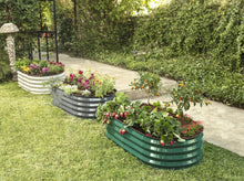 Load image into Gallery viewer, Modern Galvanized Garden Planter - 48" (4 ft) x 24" (2 ft) for Flowers &amp; Veggies