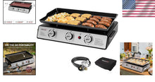 Load image into Gallery viewer, Portable Tabletop Gas Grill Griddle - 319 sq. in Cooking Area for Gatherings