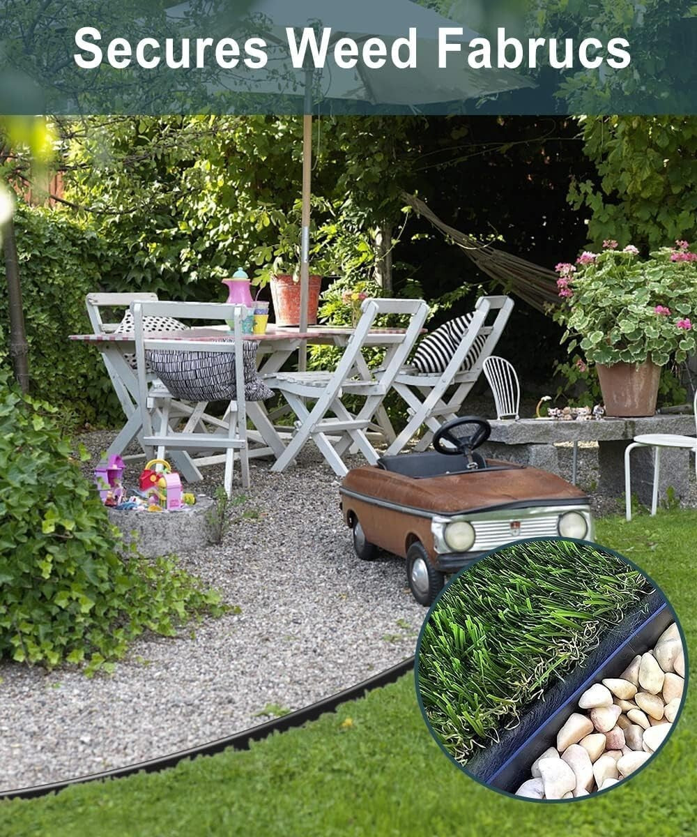 Weather-Resistant 8-Inch Plastic Spiral Stakes for Weed Barrier and Pet Fencing