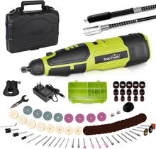 Load image into Gallery viewer, Versatile Cordless Rotary Tool Kit - 7 Speeds, Flex Shaft, 80+ Accessories
