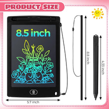 Load image into Gallery viewer, Colorful 8.5-Inch LCD Drawing Pads - Durable Reusable Toys for Creative Kids