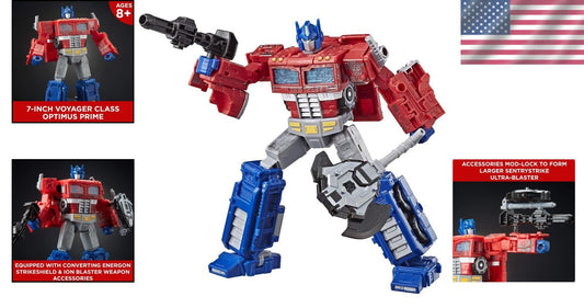 8.5" Transformers Optimus Prime Voyager Class Action Figure with Custom Weapons