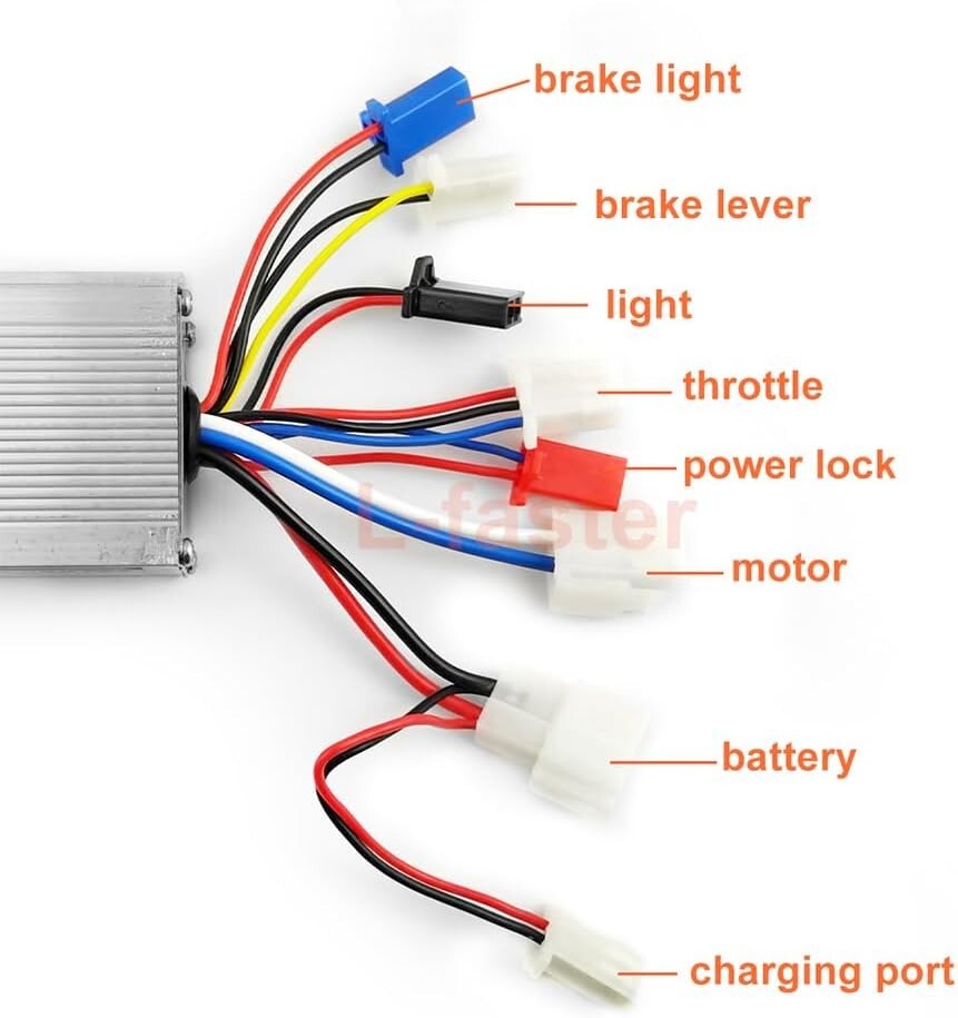 Urban Electric Bicycle Conversion Kit - 450W Left Drive with Freewheel Design