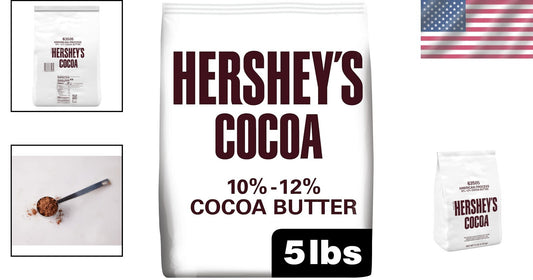 10-12% Cocoa Butter Cocoa Powder, Kosher Bulk Bag - 5 lbs for Baker's Delight