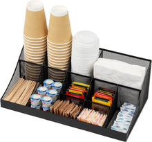 Load image into Gallery viewer, Stylish 2-Tier Condiment Organizer - 11 Compartments for Efficient Storage