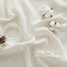Load image into Gallery viewer, Elegant Linen Grommet Curtains 63" Long - 2 Panels for Light Filtering Privacy