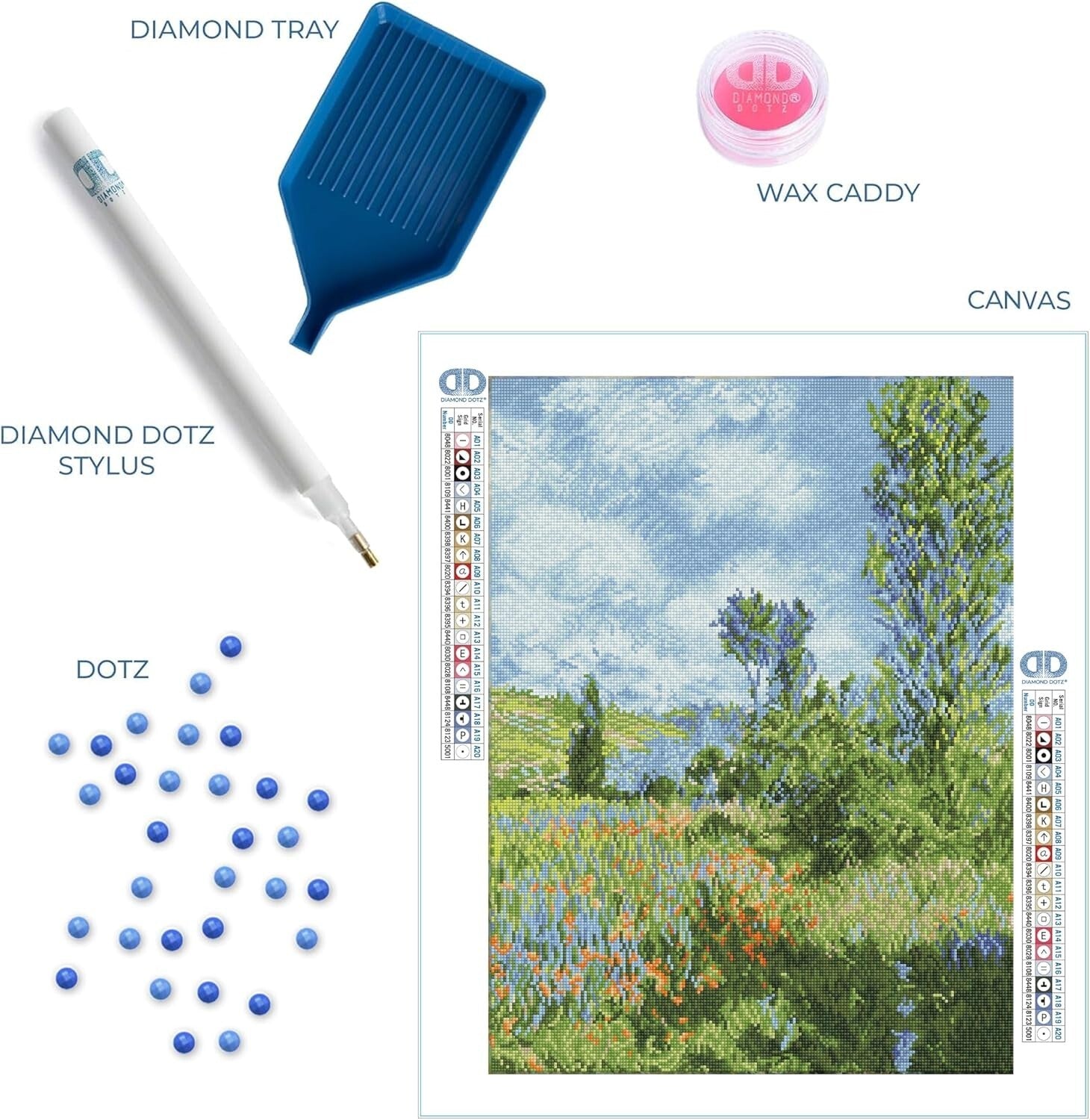 View of Vetheuil Monet Diamond Painting Kit - Create Stunning Art Effortlessly