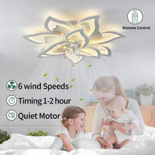 Load image into Gallery viewer, Stylish 32'' Indoor Ceiling Fan with Light - Remote Controlled Elegance