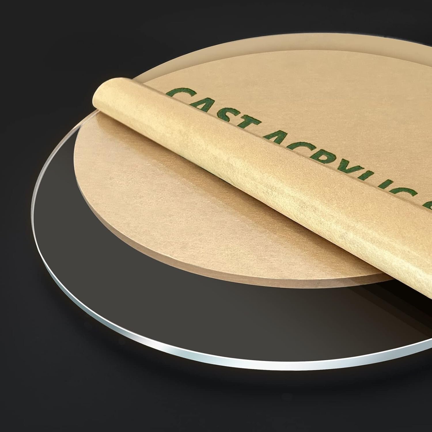 Clear 19-Inch Round Plexiglass Discs - Perfect for Crafts and Tabletop Displays