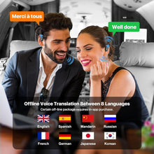 Load image into Gallery viewer, Ergonomic AI Translator Earbuds - 144 Languages, Perfect for Business &amp; Travel