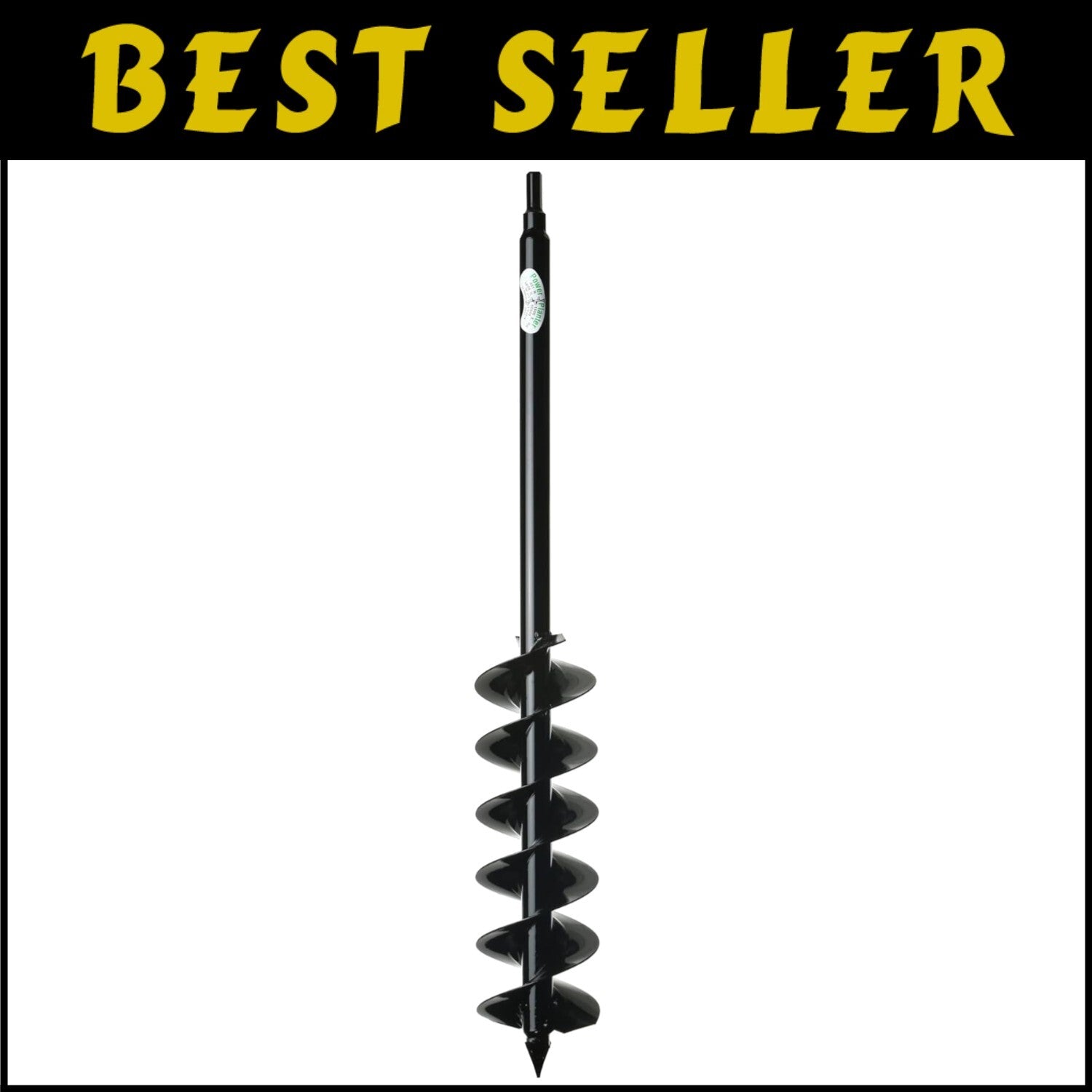 Heavy Duty 5" x 28" Planting Auger with Steel Shafts - Perfect for 3 Gallon Pots