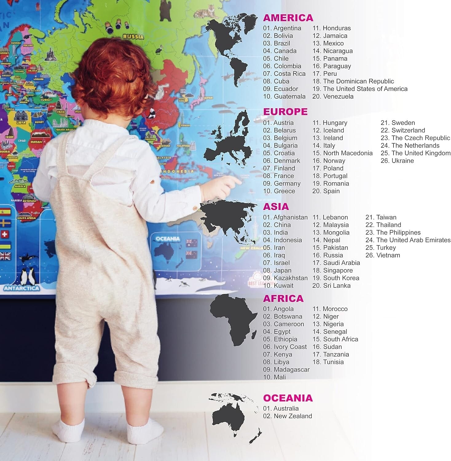 i-Poster My World: Educational Interactive Map for Ages 5-12 | Gift of Learning