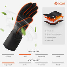 Load image into Gallery viewer, Thin &amp; Flexible Electric Heated Gloves with Touch Sensors for Outdoor Activities