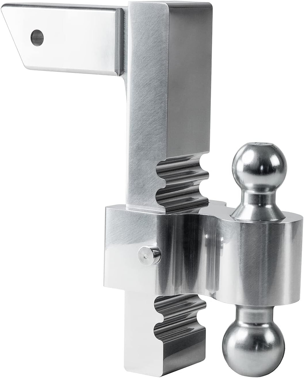 Adjustable Heavy Duty Trailer Hitch - 10" Rise/Drop with Dual Ball Receiver