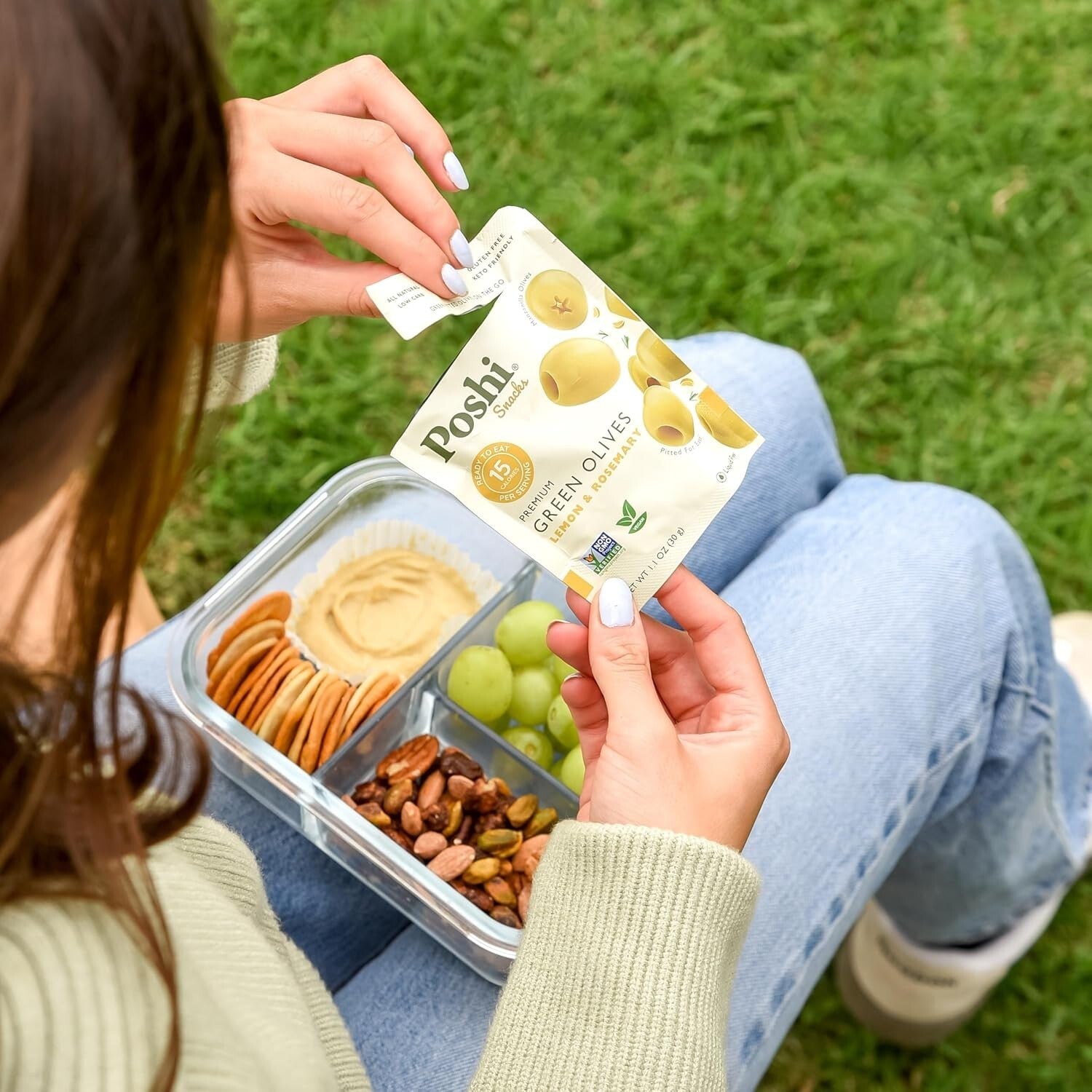 Delicious Green Olives, Lemon & Rosemary - Gluten-Free, Paleo-Friendly 30 Pack