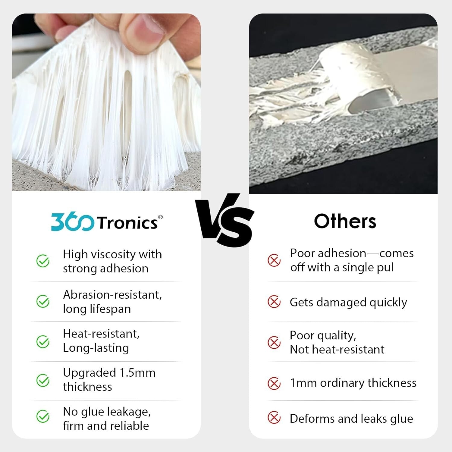 Strong Self-Adhesive Aluminum Tape for Metal Roof & Boat Leak Repair - 6"W