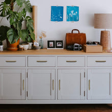 Load image into Gallery viewer, 60 Pack Brushed Brass Cabinet Pulls - Elegant 5” Stainless Steel Handles