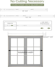 Load image into Gallery viewer, Universal Tension Curtain Rod with Adjustable Length - Renter Friendly Design