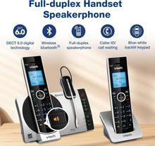Load image into Gallery viewer, Cordless DECT 6.0 Phone System with Digital Answering &amp; Bluetooth Connectivity